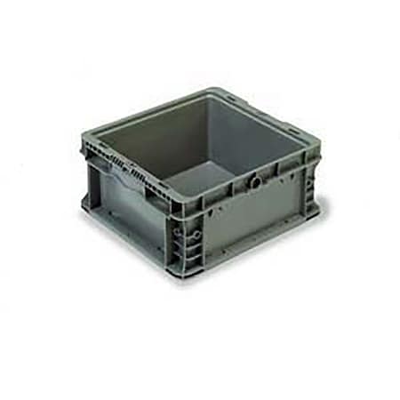 Stakpak Modular Straight Wall Container, 12L X 15W X 7-1/2H, Gray